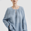 Blusa in garza di cotone - Pomandere
