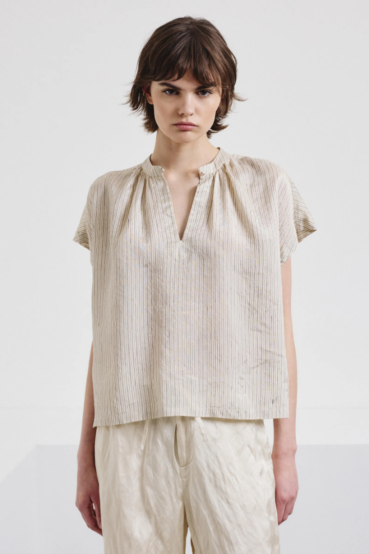 Top shantung rigato  - Pomandere