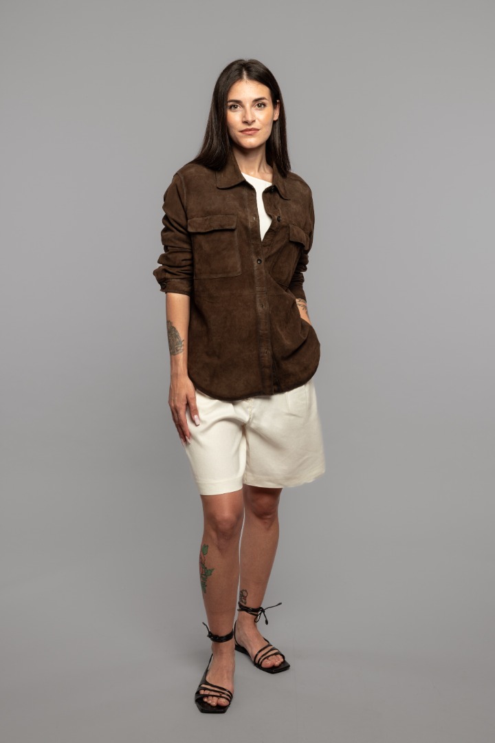 Giacca burned suede - The Jackie Leathers