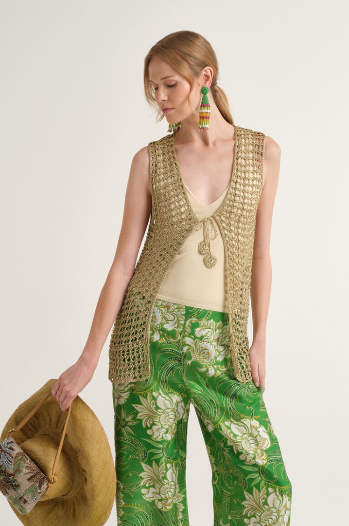 Gilet metallic lurex - Maliparmi