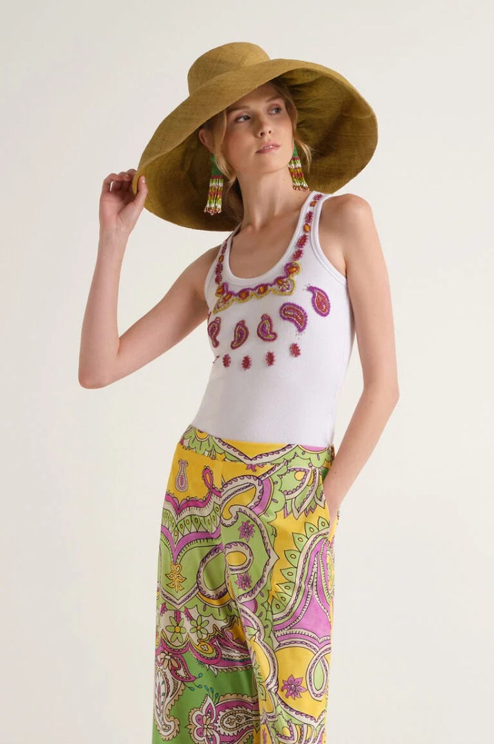 Canotta spin embroidery - Maliparmi