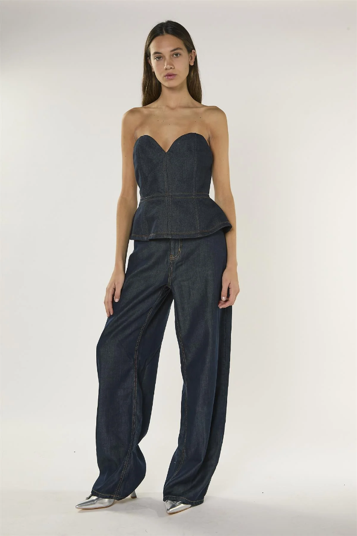 Top in denim - Glamorous