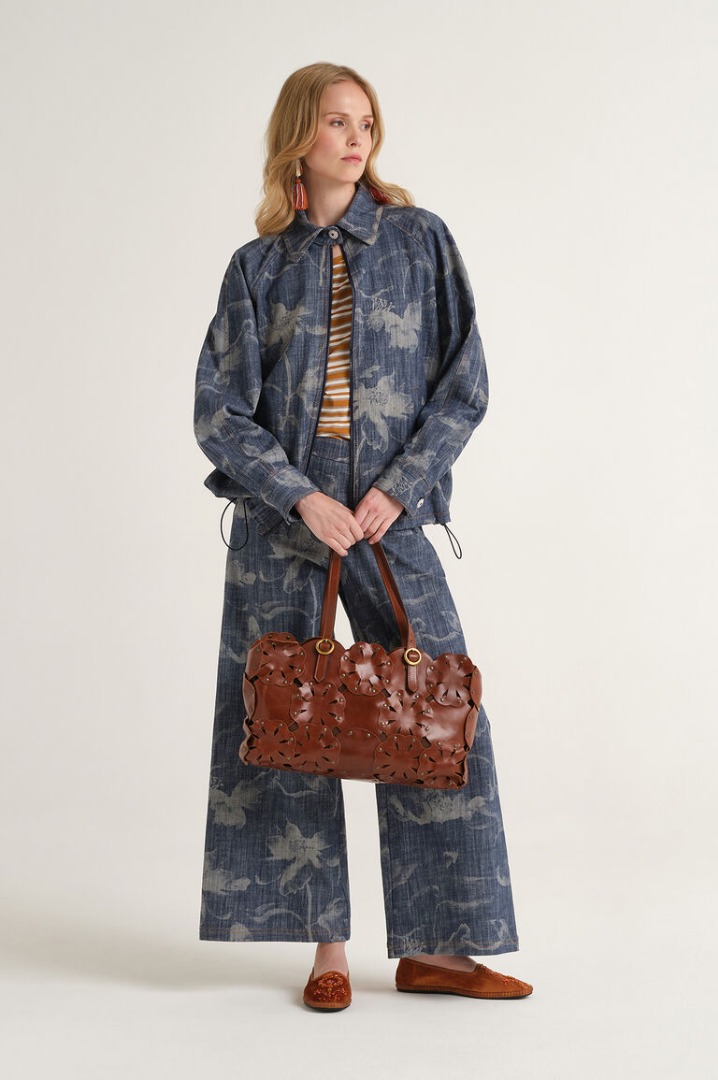 Giaccone floral denim - Maliparmi